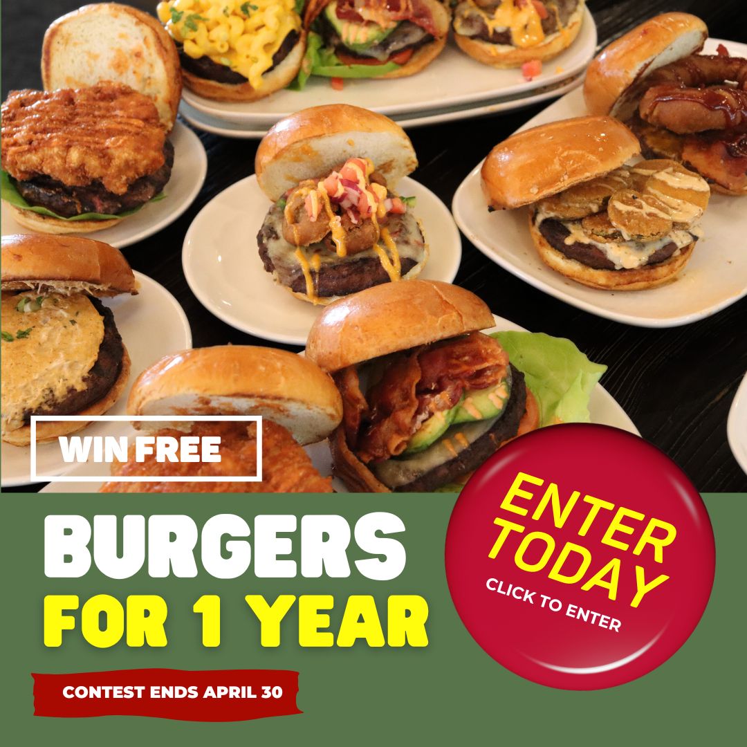 Free Burger Contest At Maggies HP Graphic